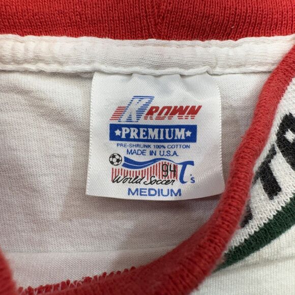 Vintage‎ Brazil Shirt Mens Medium White Soccer USA 96 Olympics Blokecore Atlanta - Picture 2 of 10